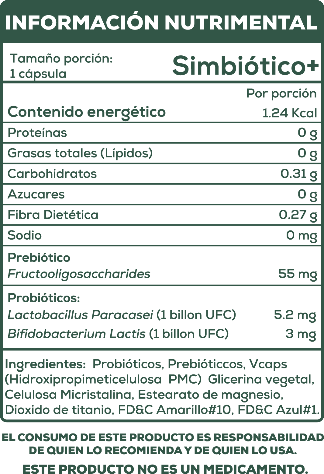 Simbiótico+ 30 cápsulas
